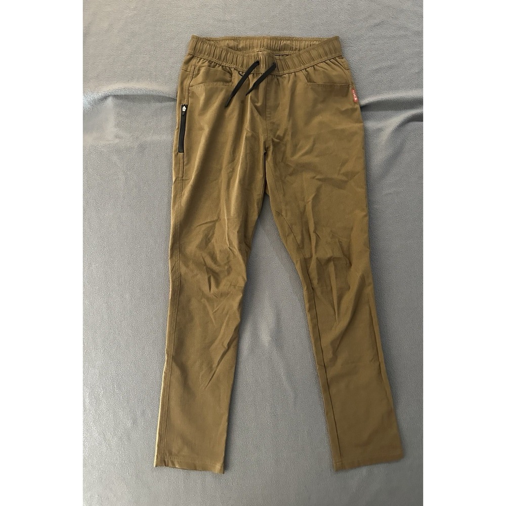 Ketl Mountain Pants Mens Small 30" Brown Hiking Drawstring Outdoor Ripstop